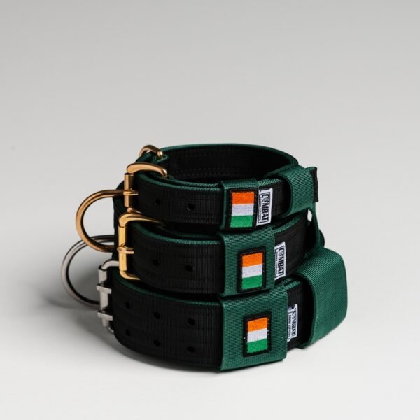 Black + Emerald (Irish) Heavy Duty Dog Collars