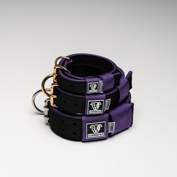 Black + Purple Heavy Duty Dog Collars